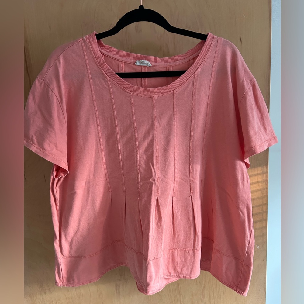 Anthropologie Pilcro Pleated Swing Tee